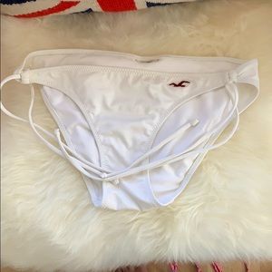 Hollister White bikini bottoms